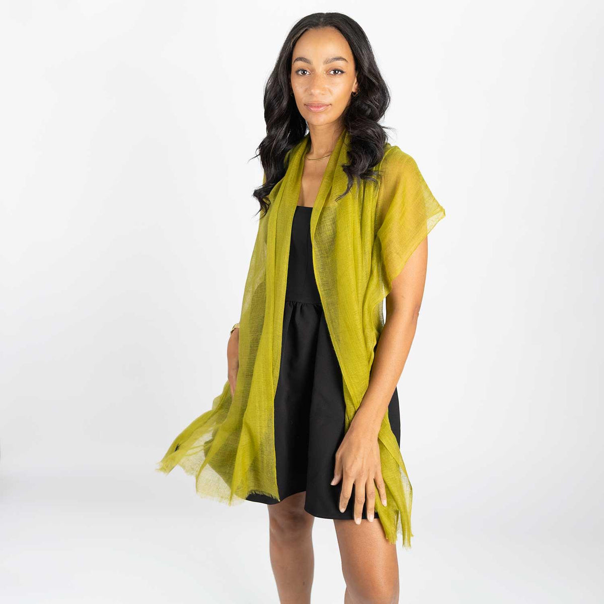Cashmere Matty Shawl Peridot