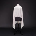 Ikat Cashmere Shawl 'Clouds of Ladakh' Lilac Stripe