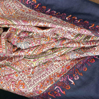 Mahroon Sozni Jamawar Pashmina Tantric