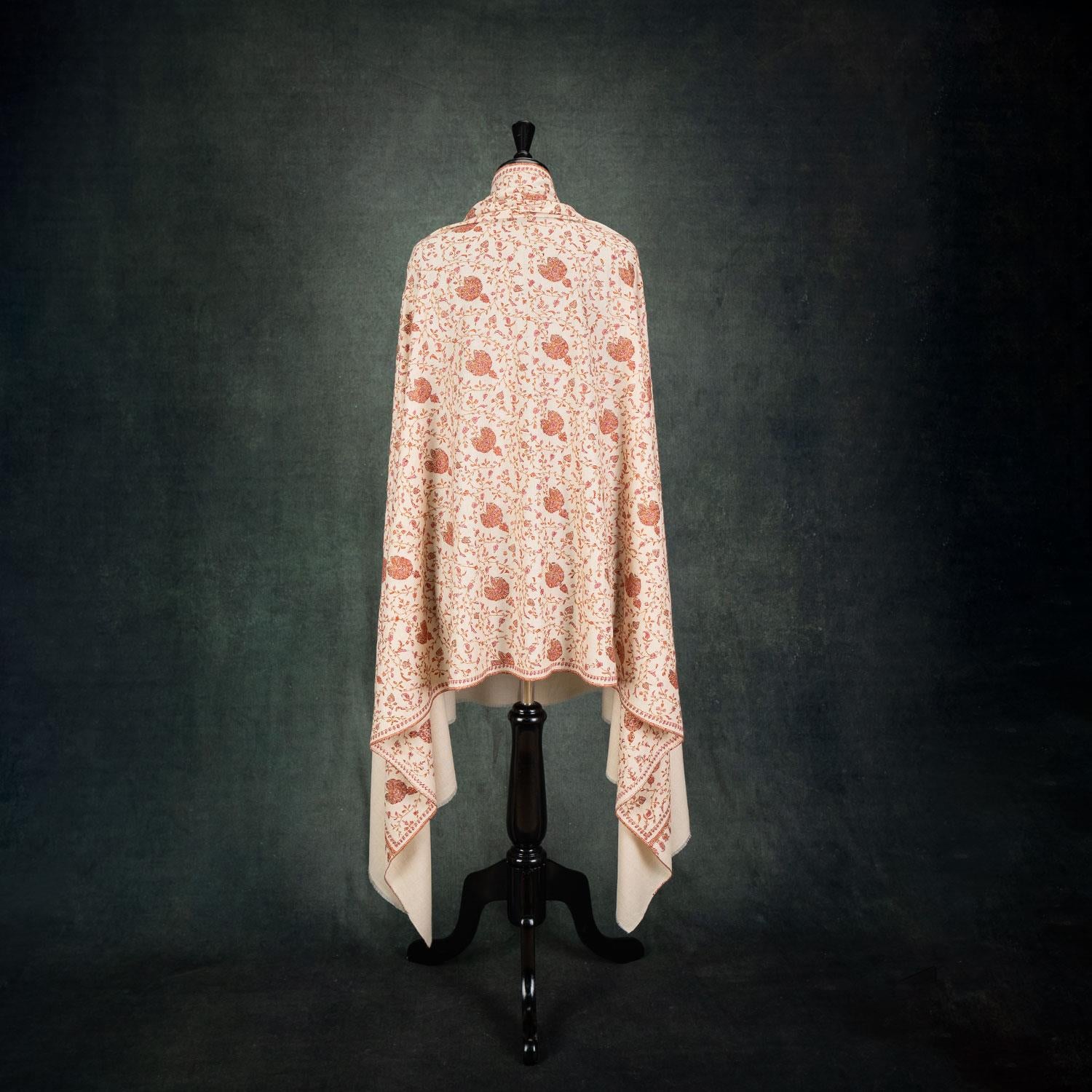 Hand Embroidered Jamawar Shawl Mutmeen