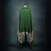 Hand Embroidered Royal Almond Shawl 'Bahaar'