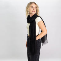 Cashmere Matty Shawl Black