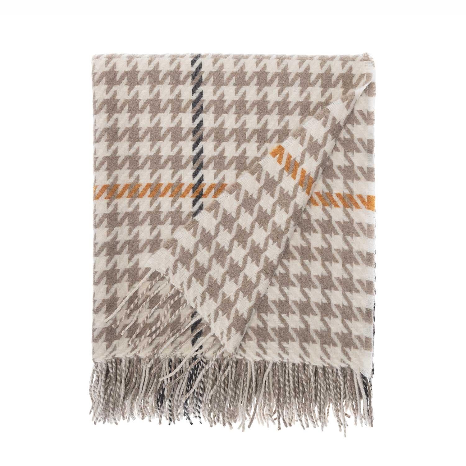 Glenmore Houndstooth Throw Sand