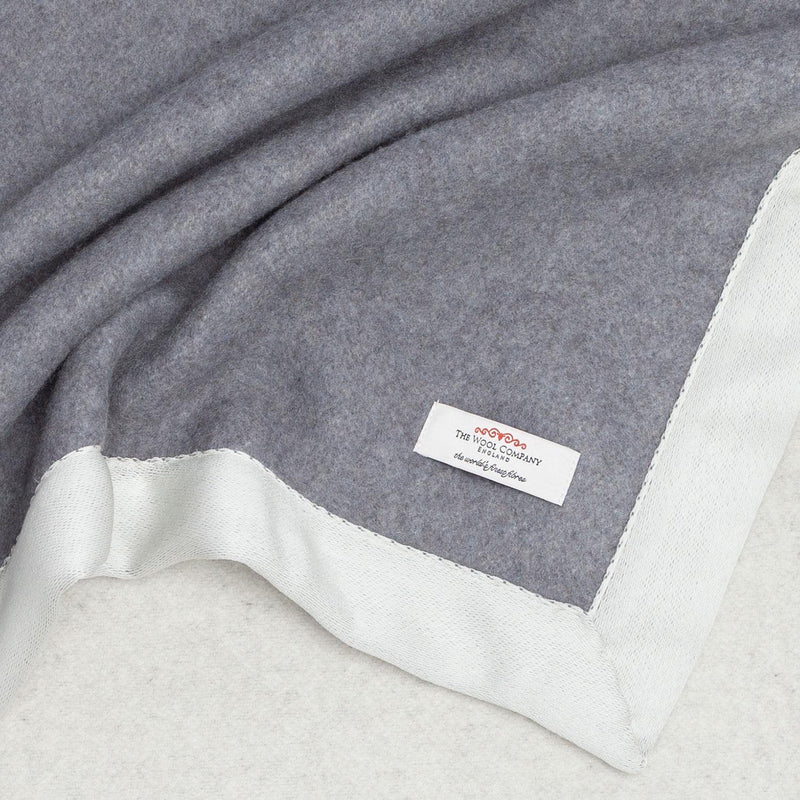Double Sided Cashmere Blanket Grey