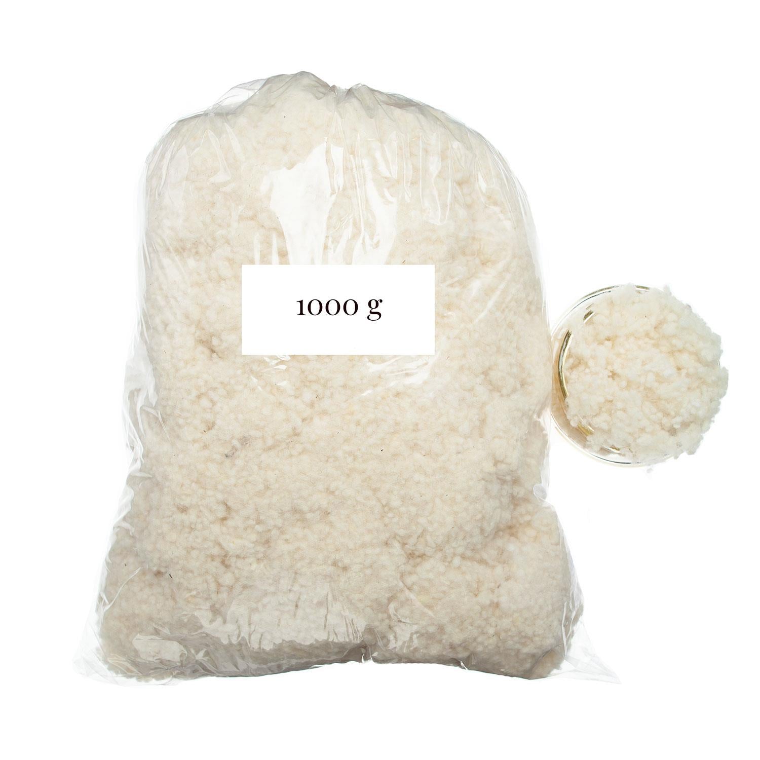 Wool Filling 1000 gm | Filling for Cushions & Pillows | Wool Co