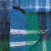 100% mohair knee blanket lightweight ultra soft & warm Ancient Urquhart tartan blue green black & white checks 91 x 122 cm