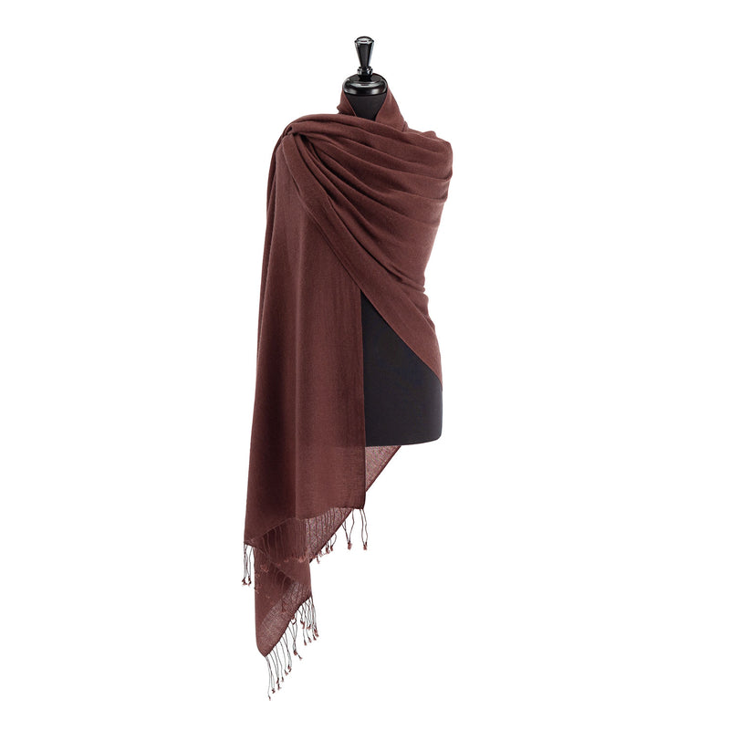 Luxury Pashmina Shawl Chicory