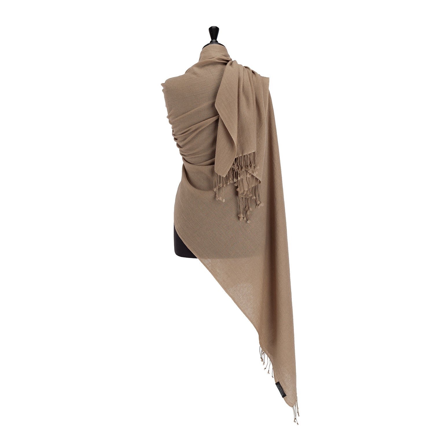 Mushroom Print Pashmina Shawl - Super Soft Festival Scarf, Rave Wrap, & Boho Blanket With Fringes