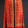 Hand Embroidered Cashmere Pashmina Burnt Orange & Gold