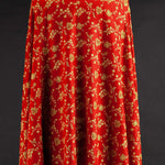 Hand Embroidered Cashmere Pashmina Burnt Orange & Gold