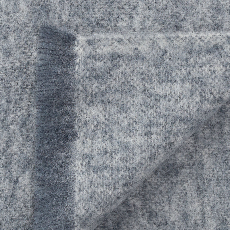100% Alpaca throw lightweight ultra soft and warm two-tone light and dark grey soft fringed edge top-quality 122 x 183 cm