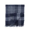 Graphite Plaid Wool Knee Rug