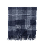 Graphite Plaid Wool Knee Rug