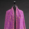 Hand Embroidered Cashmere Pashmina Purple