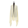 Fine Merino wool shawl in soft pale yellow with a soft fringe edge super-soft generous size lightweight & warm top-quality