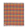 100% pure new wool British-made throw in Antique Buchanan tartan top-quality, warm and cosy classic, colourful & practical