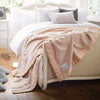 British-made super-soft cashmere blend blankets lightweight warm traditional satin-style ribbon trim, available in 2 colours 