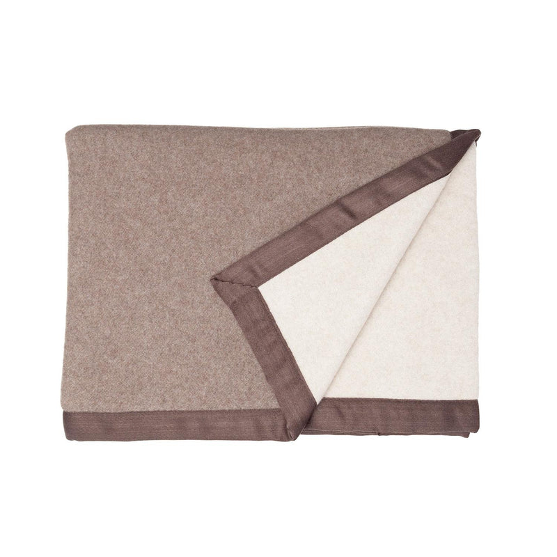 Double Sided Cashmere Blanket Mocha