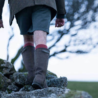 Long length mohair trekking socks hardwearing & warm 8 colours 3 sizes made in England top-quality fully double terry looped