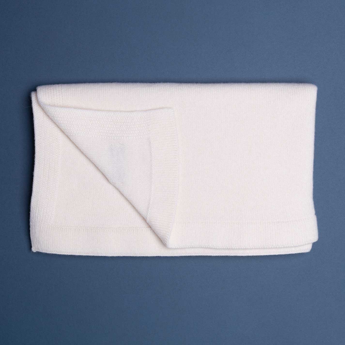 Luxury Cashmere Baby Blanket Ivory The Wool Company