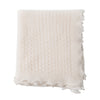 100% cashmere off white lace design baby shawl super-soft & luxurious made in England top-quality From The Wool Company