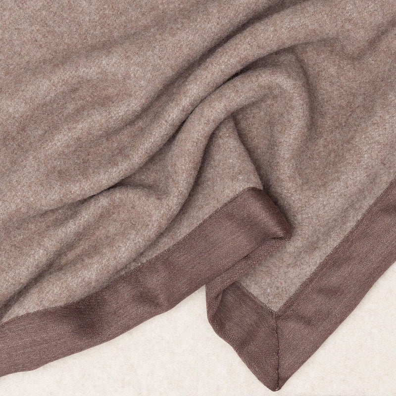 Double Sided Cashmere Blanket Mocha