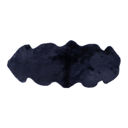 Exclusive Double Sheepskin Throw Midnight Blue -  - Sheepskin Rugs & Throws  from The Wool Company