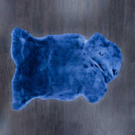 Soft & luxurious sheepskin throw in a rich cobalt blue would look fabulous in any interior. Shorn fleece, dense & supportive