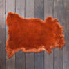 Soft, luxurious sheepskin throw in rich dark ginger orange would look fab in any interior shorn fleece dense & supportive