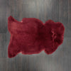 Soft & luxurious sheepskin throw in rich dark maroon red would look fabulous in any interior shorn fleece, dense & supportive