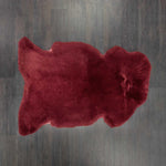 Soft & luxurious sheepskin throw in rich dark maroon red would look fabulous in any interior shorn fleece, dense & supportive