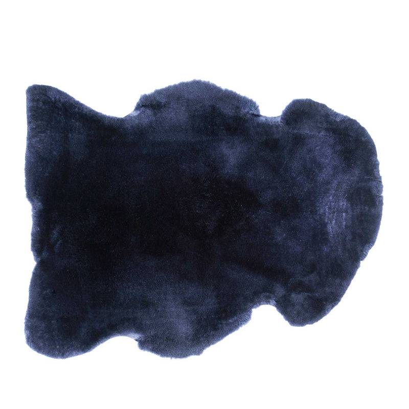Soft & luxurious sheepskin throw in a rich dark blue would look fabulous in any interior. Shorn fleece, dense & supportive