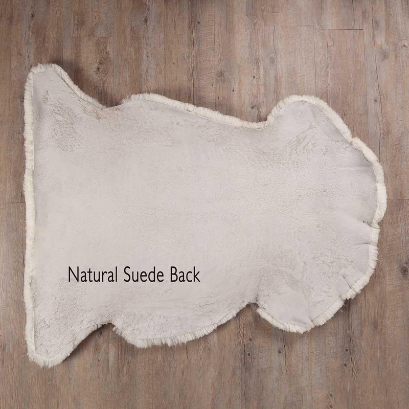 Extra-large sheepskin throw in natural creamy tones would look fab in any interior, shorn, undyed fleece, soft and supportive