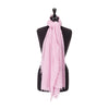 100% soft knitted cashmere stole in pale pink with short scallop fringe unique design lightweight & warm top-quality