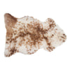 Subtle flecks of coffee browns running through a light-coloured creamy fleece. Soft and silky genuine British sheepskin.