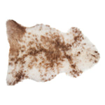 Subtle flecks of coffee browns running through a light-coloured creamy fleece. Soft and silky genuine British sheepskin.