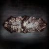 Icelandic double sheepskin natural marbled grey Silky soft, two skins sewn together luxurious & thick By The Wool Company