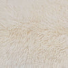 Beautifully soft long curly natural ivory sheepskin. Double size boho-chic accessory for any interior, luxurious fleece 