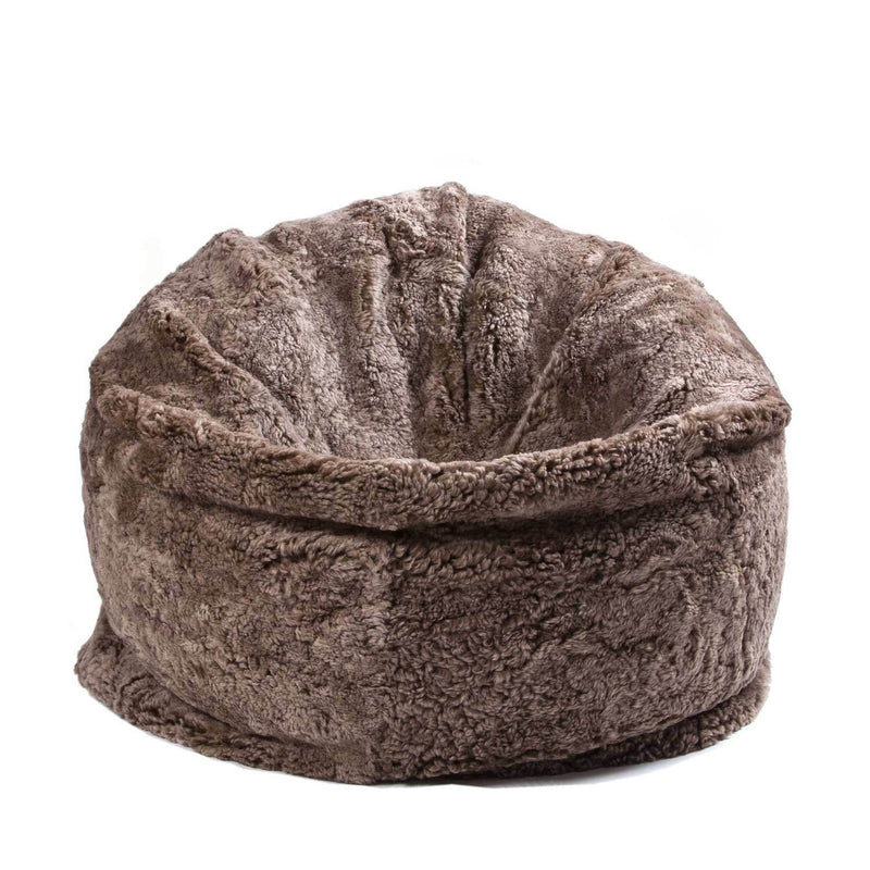 Large Sheepskin Bean Bag Taupe The Wool Company