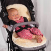 Natural sheepskin pram liner beautifully soft ivory sheepskin with cotton backing & wool padded filling From The Wool Company