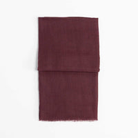 Fine wool & silk blend shawl in rich chocolate brown with a soft fringe edge super-soft lightweight & warm top-quality