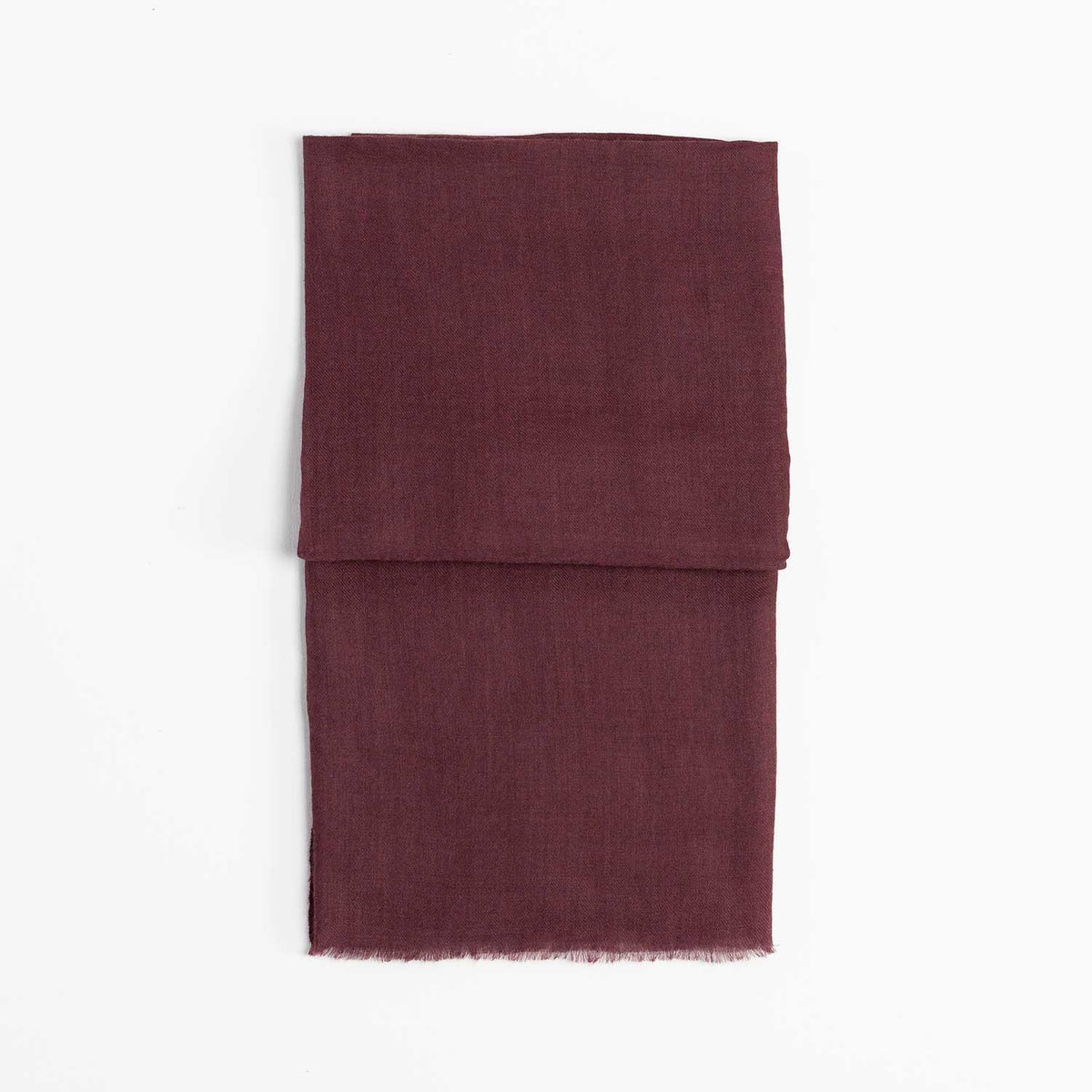 Fine wool & silk blend shawl in rich chocolate brown with a soft fringe edge super-soft lightweight & warm top-quality