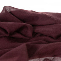 Fine wool & silk blend shawl in rich chocolate brown with a soft fringe edge super-soft lightweight & warm top-quality