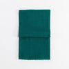 Fine wool & silk blend shawl in dark emerald green with a soft fringe edge super-soft lightweight & warm top-quality