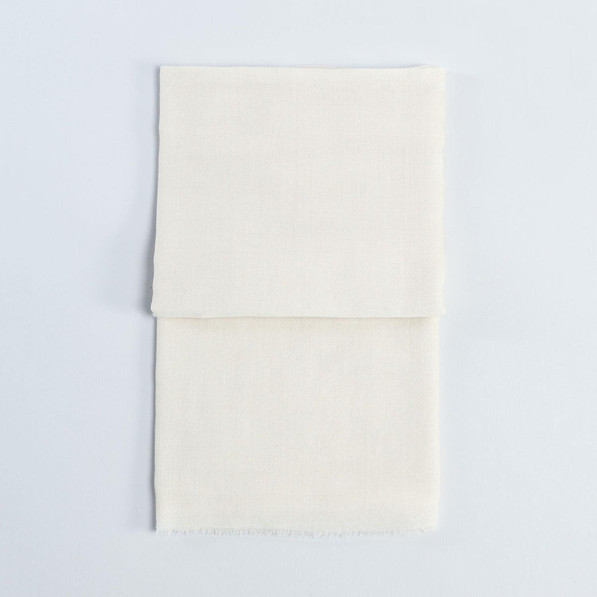 Fine wool & silk blend shawl in soft ivory tones with a soft fringe edge super-soft lightweight & warm top-quality