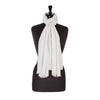 Fine wool & silk blend shawl in pale silver grey with a soft fringe edge super-soft lightweight & warm top-quality