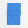 Fine wool & silk blend shawl in summer sky blue with a soft fringe edge super-soft lightweight & warm top-quality