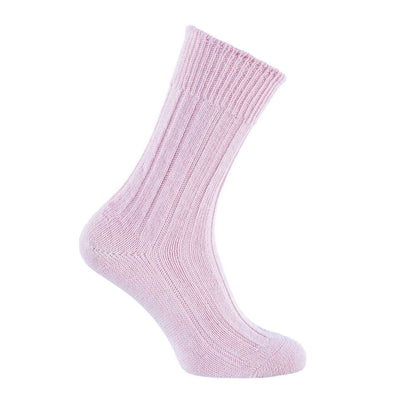 Alpaca bed socks super-soft available in 5 pastel colours 3 sizes 4 - 7 8 - 10 11 - 13  made in England top-quality & comfort