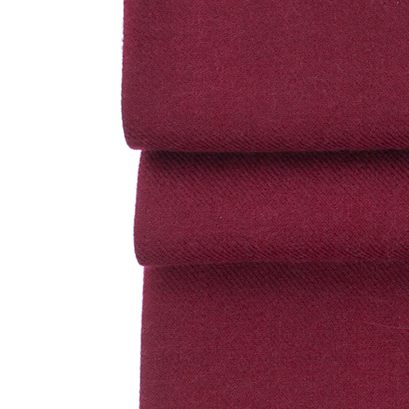 Genuine 100% cashmere pashmina deep burgundy colour with tasselled fringe edge super-soft lightweight & warm finest-quality