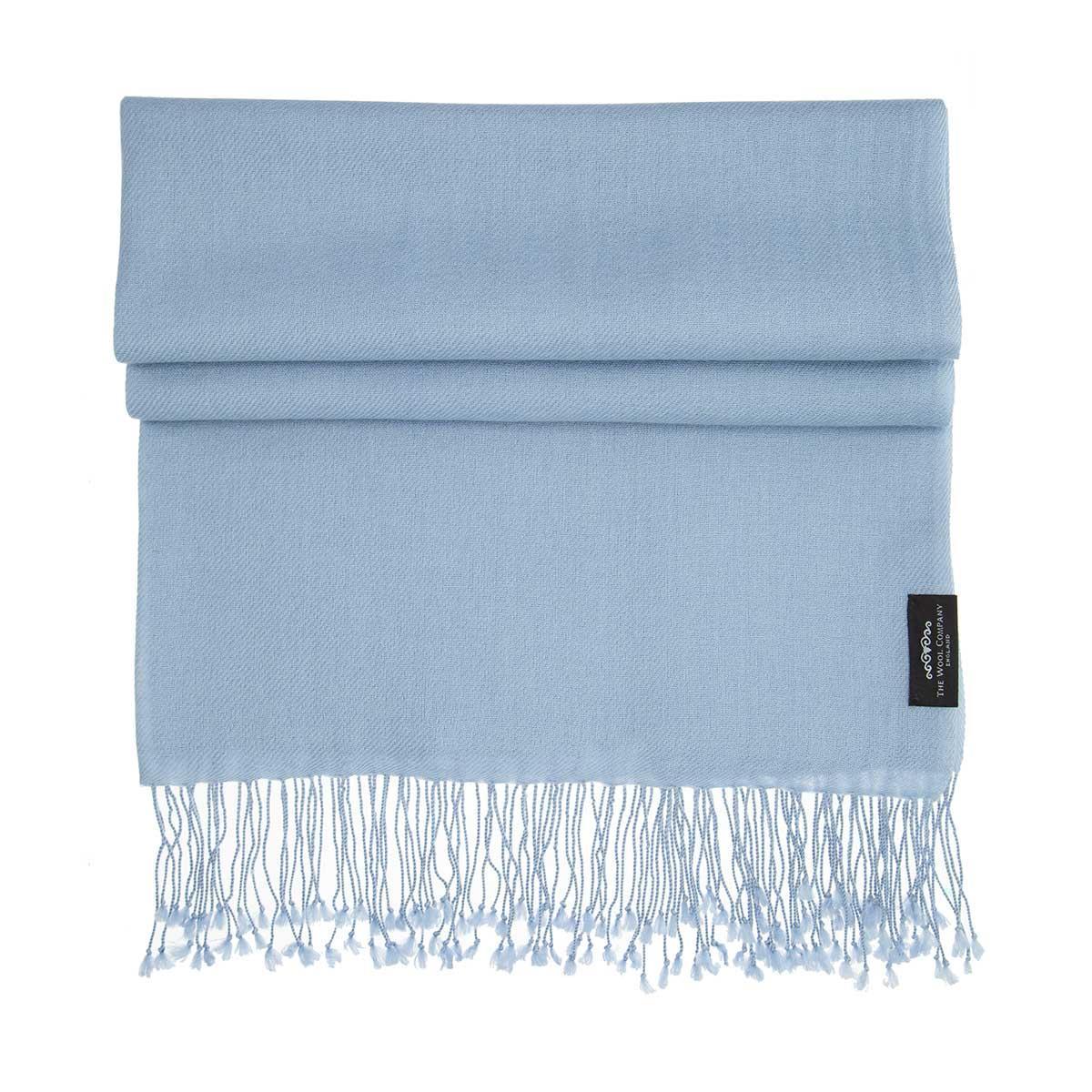 pale blue pashmina shawl